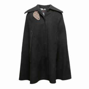 Black LV Wool Cape Size EU 36