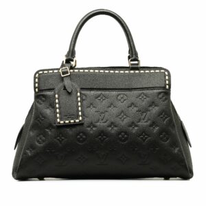 Black LV Monogram Empreinte Vosges MM Satchel