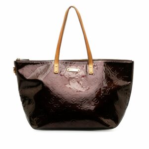 Purple LV Monogram Vernis Bellevue GM Tote Bag