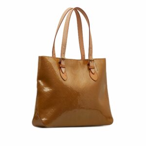 Brown LV Monogram Vernis Brentwood Tote Bag