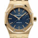 Audemars Piguet Royal Oak 37Mm Blue Dial Automatic 18K Yellow Gold Watch 15450Ba.oo.1256Ba.02