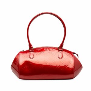 Red LV Monogram Vernis Sherwood PM Shoulder Bag