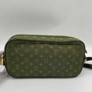 LV Green Monogram Lin Canvas Juliette MM Bag