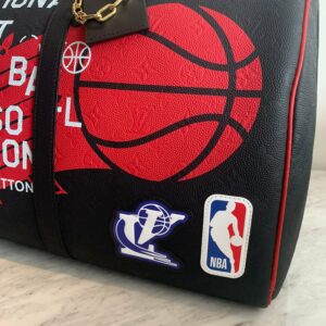 LV X NBA Black 50 Keepall
