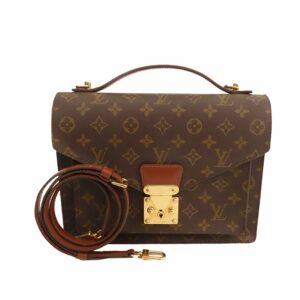 Brown LV Monogram Monceau 28 Satchel