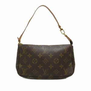 Brown LV Monogram Pochette Accessoires Shoulder Bag