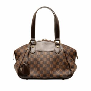 Brown LV Damier Ebene Verona PM Handbag