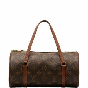 Brown LV Monogram Papillon 26 Handbag