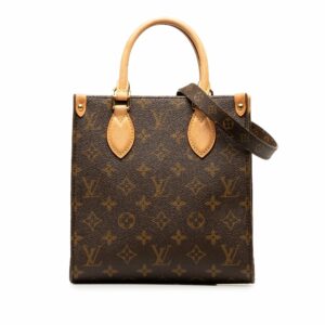 Brown LV Monogram Sac Plat BB Satchel