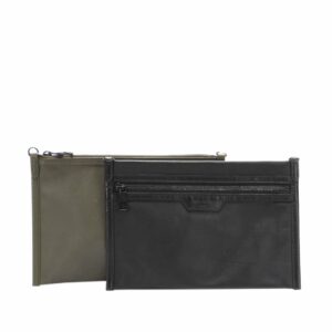 Black LV Monogram Shadow Double Flat Messenger