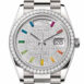  Day-Date 36 Diamond Paved Dial Diamond Bezel White Gold President Watch 128349RBR