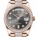  Day-Date 36 Slate Dial Diamond Bezel 18K Everose Gold Diamond President Watch 128345RBR