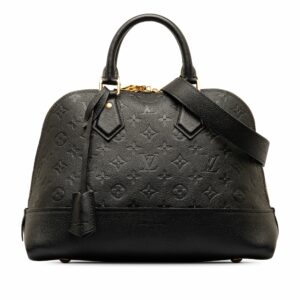 Black LV Monogram Empreinte Neo Alma PM Satchel
