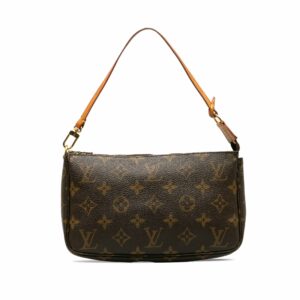 Brown LV Monogram Pochette Accessoires Shoulder Bag