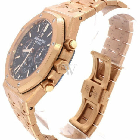 Audemars Piguet Royal Oak Chronograph Black Dial Watches 18Kt Pink Gold 26320Or.oo.1220Or.01 Watch