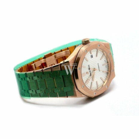 Audemars Piguet Royal Oak Self Winding 41Mm Pink Gold Watch 15400Or.oo.1220Or.02