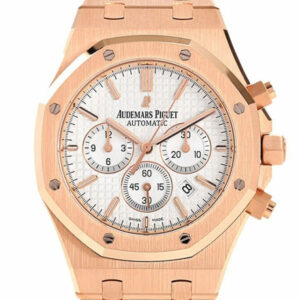 Audemars Piguet Royal Oak Chronograph Watches 18Kt Pink Gold 26320Or.oo.1220Or.02 Silver / None