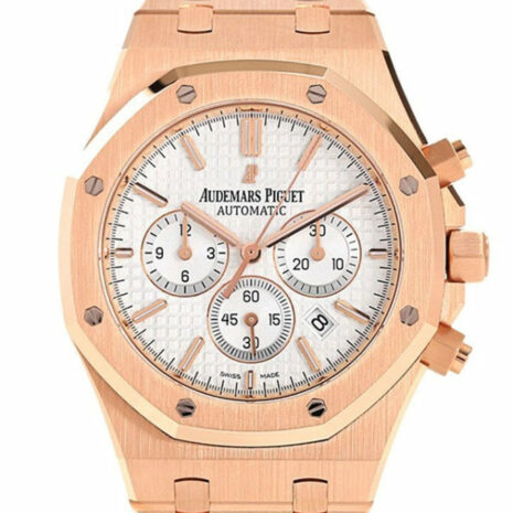 Audemars Piguet Royal Oak Chronograph Watches 18Kt Pink Gold 26320Or.oo.1220Or.02 Silver / None
