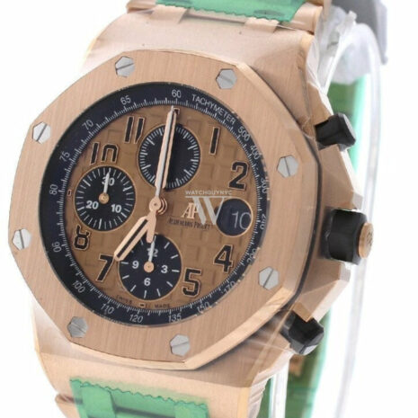 Audemars Piguet Royal Oak Offshore Chronograph Pink Gold Dial 18Kt Mens Watch 26470Or.oo.1000Or.01