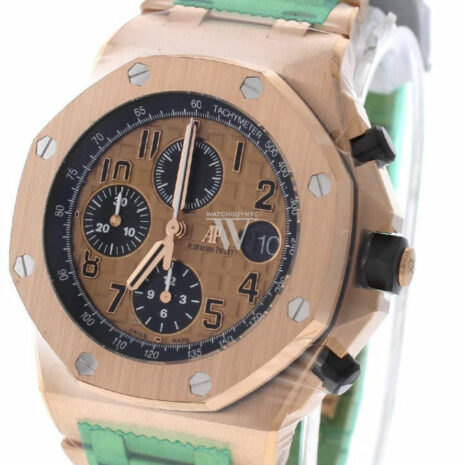 Audemars Piguet Royal Oak Offshore Chronograph Pink Gold Dial 18Kt Mens Watch 26470Or.oo.1000Or.01