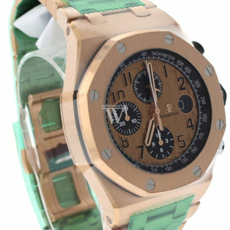 Audemars Piguet Royal Oak Offshore Chronograph Pink Gold Dial 18Kt Mens Watch 26470Or.oo.1000Or.01