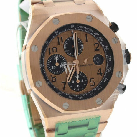 Audemars Piguet Royal Oak Offshore Chronograph Pink Gold Dial 18Kt Mens Watch 26470Or.oo.1000Or.01
