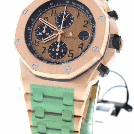 Audemars Piguet Royal Oak Offshore Chronograph Pink Gold Dial 18Kt Mens Watch 26470Or.oo.1000Or.01