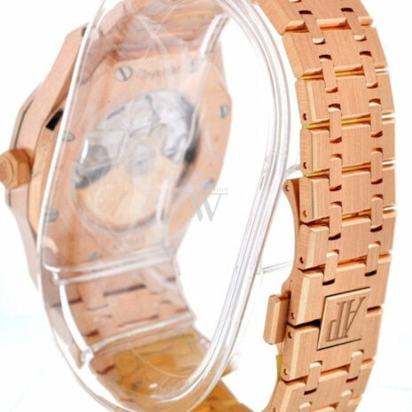 Audemars Piguet Royal Oak Selfwinding Automatic Blue Dial 18Kt Pink Gold Mens Watch