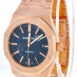 Audemars Piguet Royal Oak Selfwinding Automatic Blue Dial 18Kt Pink Gold Mens Watch
