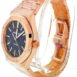 Audemars Piguet Royal Oak Selfwinding Automatic Blue Dial 18Kt Pink Gold Mens Watch