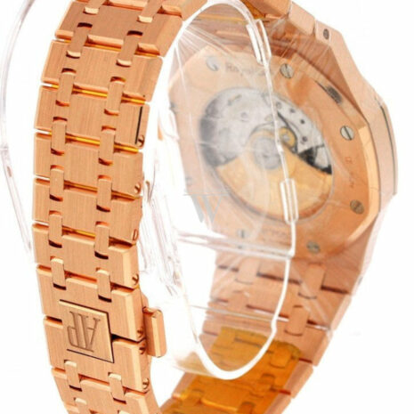 Audemars Piguet Royal Oak Selfwinding Automatic Blue Dial 18Kt Pink Gold Mens Watch