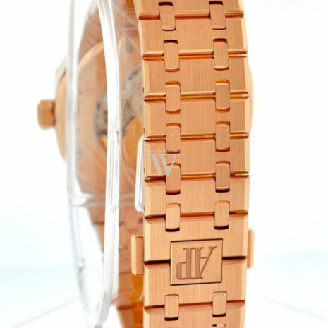 Audemars Piguet Royal Oak Selfwinding Automatic Blue Dial 18Kt Pink Gold Mens Watch