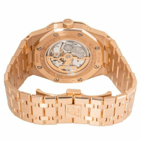Audemars Piguet Royal Oak Prepetual Calendar Silver Dial Automatic 18 Carat Pink Gold Watch