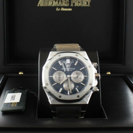 Audemars Piguet Royal Oak Chronograph 41Mm Blue Dial Stainless Steel Watch 26331St.oo.1220St.01