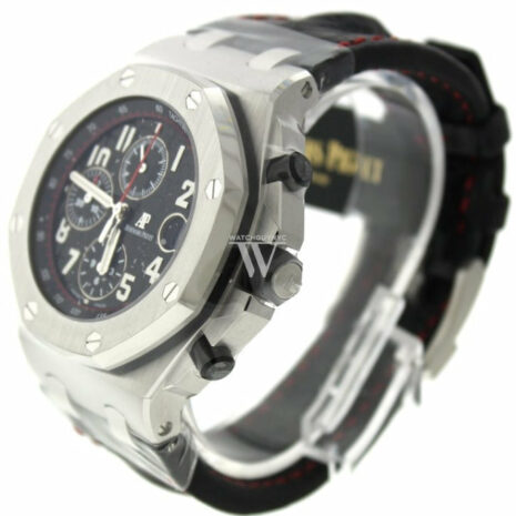 Audemars Piguet Royal Oak Offshore Vampire Black Dial Alligator Leather Mens Watch