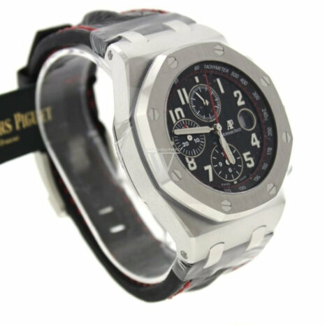 Audemars Piguet Royal Oak Offshore Vampire Black Dial Alligator Leather Mens Watch