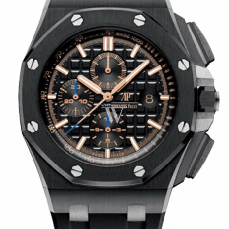Audemars Piguet Royal Oak Offshore Black Chronograph Dial Ceramic Watch 26405Ce.oo.a002Ca.02