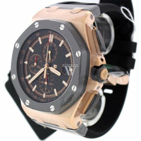 Audemars Piguet Royal Oak Offshore Black Mega Tapisserie Chronograph Dial Mens Watch