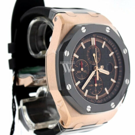 Audemars Piguet Royal Oak Offshore Black Mega Tapisserie Chronograph Dial Mens Watch