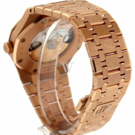 Audemars Piguet Royal Oak Selfwinding Automatic Blue Dial 18Kt Pink Gold Mens Watch