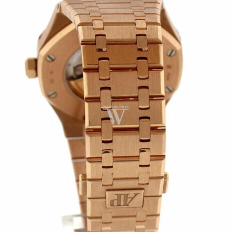 Audemars Piguet Royal Oak Selfwinding Automatic Blue Dial 18Kt Pink Gold Mens Watch