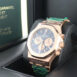 Audemars Piguet Royal Oak Blue Grande Tapisserie Dial Mens 18K Rose Gold Watch 26331Or.oo.1220Or.01