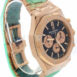 Audemars Piguet Royal Oak Blue Grande Tapisserie Dial Mens 18K Rose Gold Watch 26331Or.oo.1220Or.01
