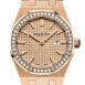 Audemars Piguet Royal Oak In Rose Gold With Diamond Bezel 67651Or.zz.1261Or.03 Watch