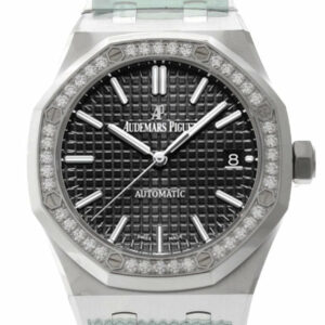 Audemars Piguet Royal Oak 37Mm Black Dial Diamond Stainless Steel Watch 15451St.zz.1256St.01