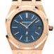Audemars Piguet Royal Oak 39Mm Blue Dial Extra-Thin 18K Pink Gold Watch 15202Or.oo.1240Or.01.a