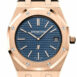 Audemars Piguet Royal Oak 39Mm Blue Dial Extra-Thin 18K Pink Gold Watch 15202Or.oo.1240Or.01.a