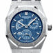 Audemars Piguet Royal Oak 39Mm Blue Dial Dual Time Automatic Stainless Steel Mens Watch