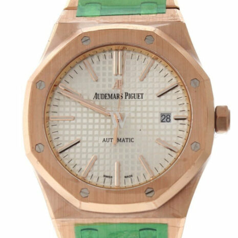 Audemars Piguet Royal Oak 41Mm White Dial Pink Gold Watche 15400Or.oo.1220Or.02 Watch