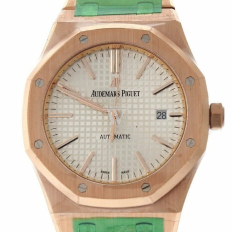 Audemars Piguet Royal Oak 41Mm White Dial Pink Gold Watche 15400Or.oo.1220Or.02 Watch